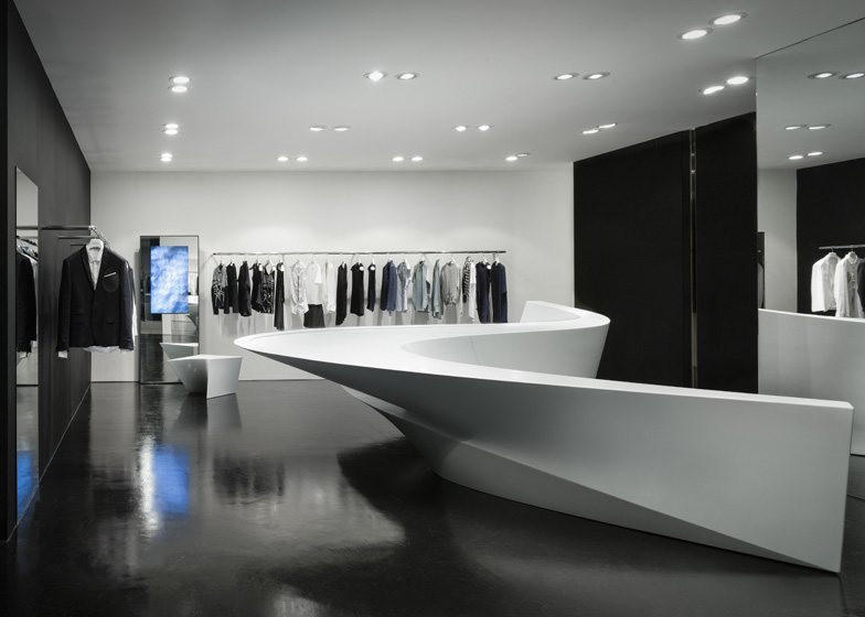 Neil Barrett, Shop in Shop, Zaha Hadid Architects